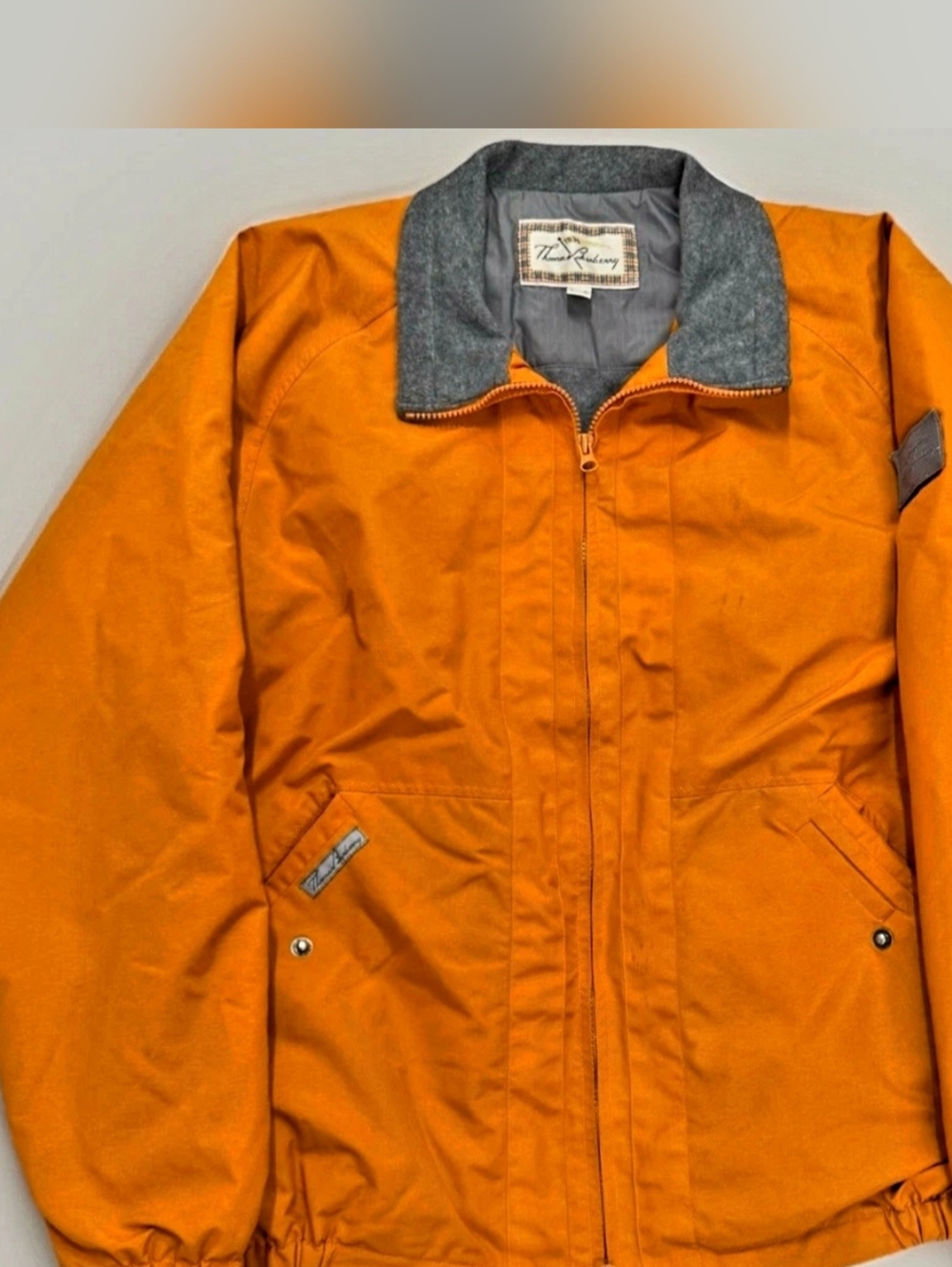 Thomas Burberry Insulated Orange Coat